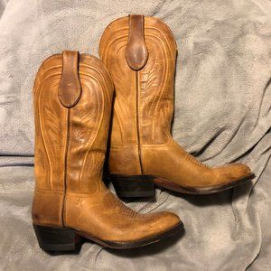 Classic Western Leather Cowboy Boots